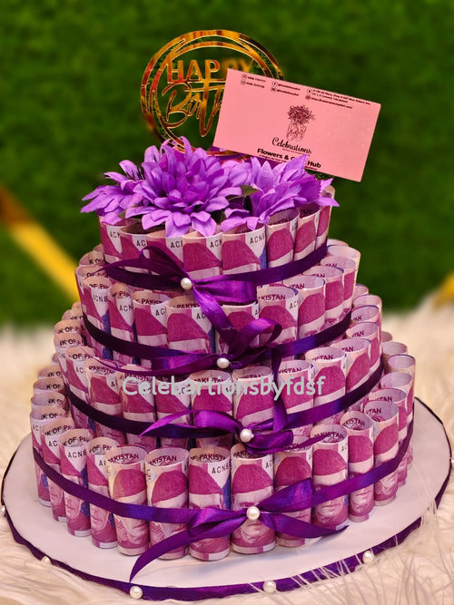 "Luxurious Money Cake – A Unique Celebration Gift"