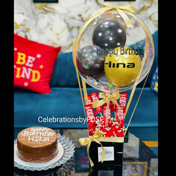 Cake Nutella, Floral Box with KitKat Chocolates